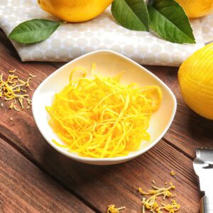 lemon zest puree