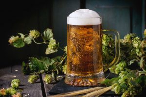 Craft Beer with hops