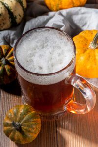 photo of autumn beer mug