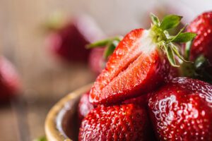 photo of fresh ripe strawberries