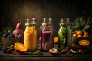 photos of fresh fruit juice for beverage processing