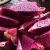 photo of sliced dragon fruit.