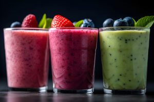 photo of delectable fruit smoothies