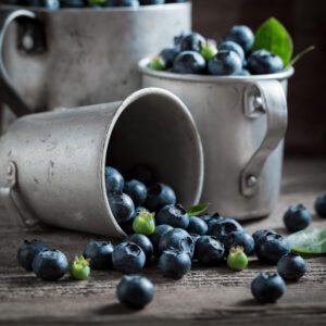 photo of blueberries