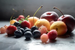 berries and stone fruit photo