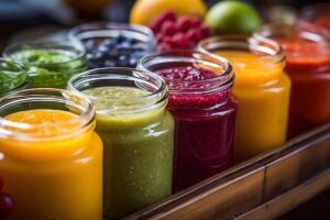 photo of all natural fruit puree