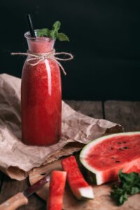 photo of cold pressed watermelon