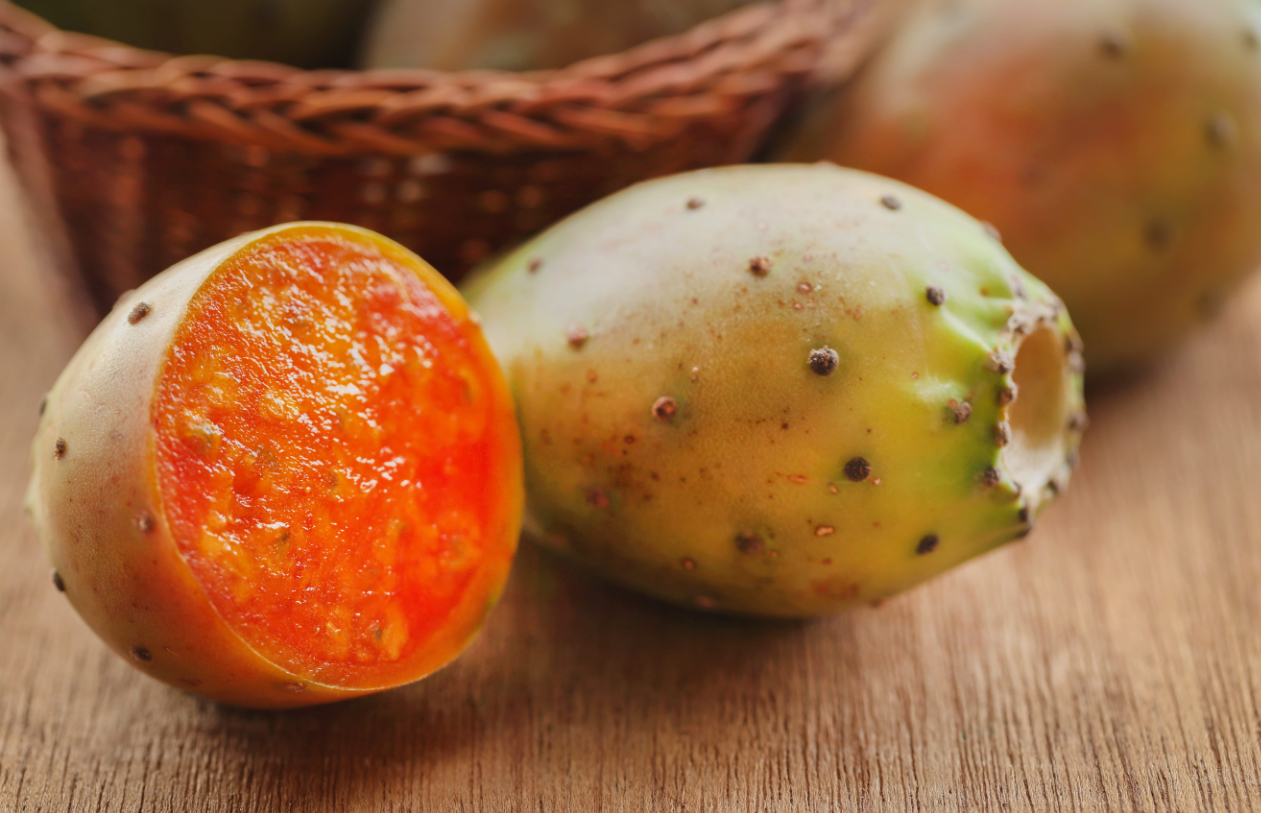 close up of prickly Pear fruit photo